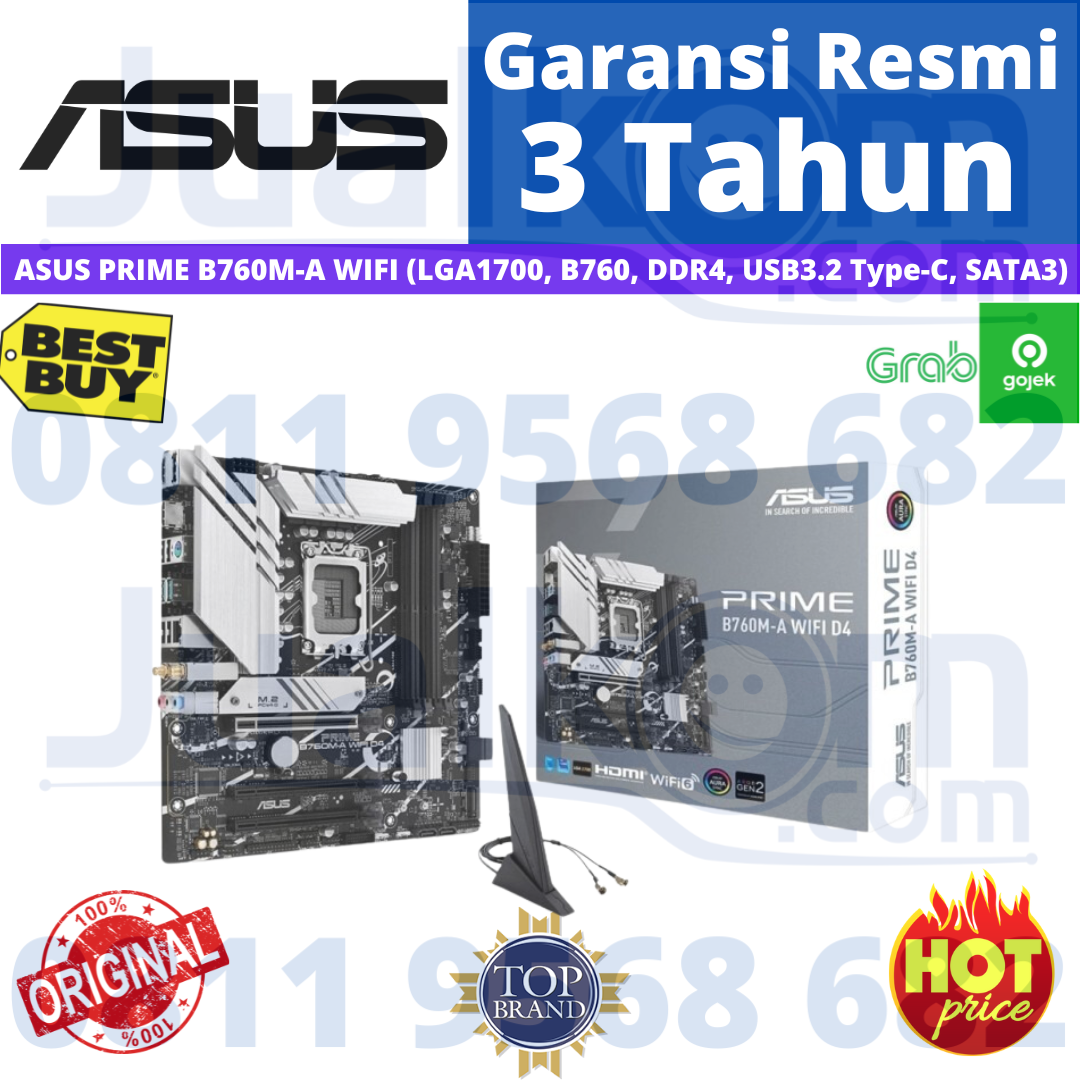 Asus PRIME B760M-A WIFI D4 LGA 1700 B760 DDR4 USB3.2 Type-C SATA