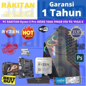 Rakitan Ryzen 5 PRO 4650G B550M DS3H 16GB 500GB NVMe RX Vega 8