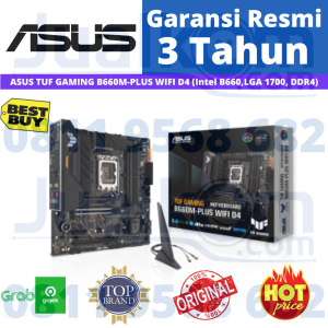 ASUS TUF GAMING B660M-PLUS WIFI D4 B660 LGA 1700 DDR4 Micro ATX