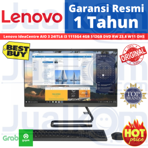 AIO LENOVO 3 24ITL6 i3 1115G4 4GB 512GB DVD RW 23.8 FHD W11 OHS