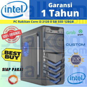 PC Rakitan Core i3 2120 8 GB 128GB SSD Untuk Kantor Sekolah