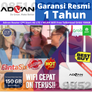 Modem Router Advan CPE Start Wifi 4G UNLOCK Free 150GB