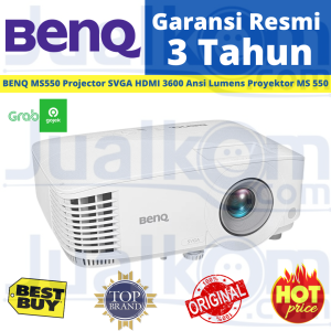 BENQ PROJECTOR  MS550 3600ANSI SVGA 800X600 HDMI ( TANPA LAYAR )