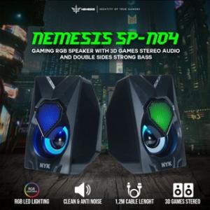 Nemesis SP-104 Speaker Gaming RGB dengan Stereo Audio dan Bass D